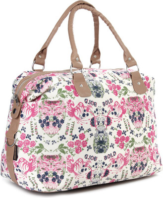 

Kanvas Katha Shoulder Bag(Pink, White)