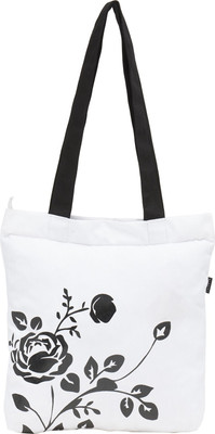Haqeeba Tote(White, Black), Black;white