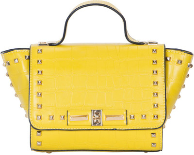 

La-VORA Satchel(Yellow, Black), Black;yellow