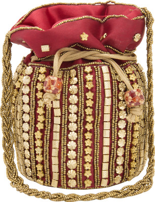 

Tam Creatio Pouch Potli(Red)