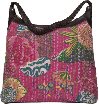 

Jaipur Textiles Hub Messenger Bag(Pink)
