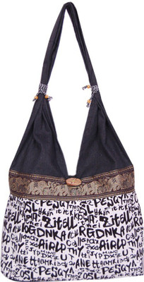 

Fashion Bizz Shoulder Bag(Black, White)