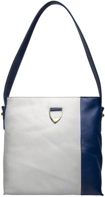 

Hidesign Shoulder Bag(White, Blue), Blue;white
