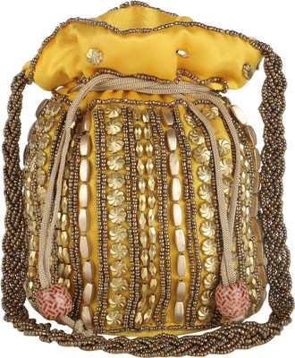 

Fashiondrobe Pouch Potli(Yellow)