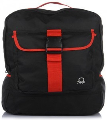 

United Colors of Benetton 14A6SSSV68BHI 2 L Backpack(Black, Red), 902