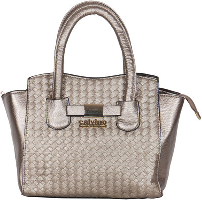 

Calvino Satchel(Gold, Beige), Beige;gold