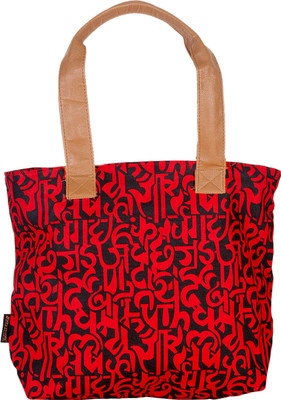 

Kanvas Katha Tote(Red)