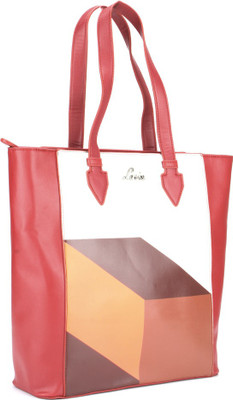 

Lavie Tote(White, Red), Red;white