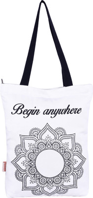 

Nostaljia Tote(White, Black), Black;white