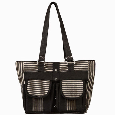 

Jute Tree Shoulder Bag(Black)
