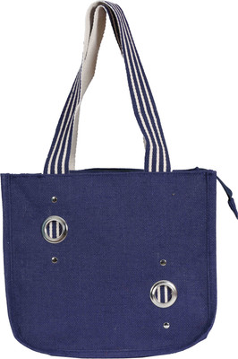

Jute Tree Hand-held Bag(Blue, White)