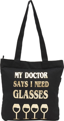 

Haqeeba Tote(Black, Gold)