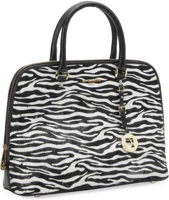 

Da Milano Hand-held Bag(White, Black), Black;white
