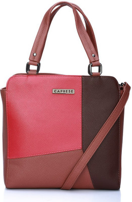 

Caprese Satchel(Pink, Brown), Brown;pink
