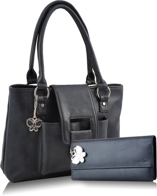 

Butterflies Hand-held Bag(Black)