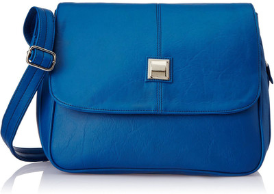 Fostelo Women Casual Blue PU Sling Bag