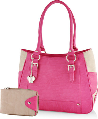 

Butterflies Hand-held Bag(Pink)