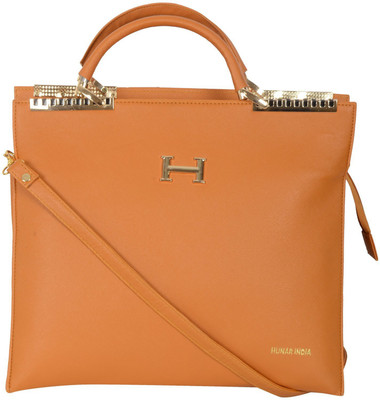 

Hunar India Hand-held Bag(Tan)