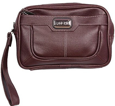 

HANDCUFFS Hand-held Bag(Brown)