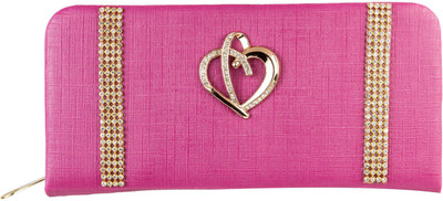 Louise Belgium Casual Pink Clutch
