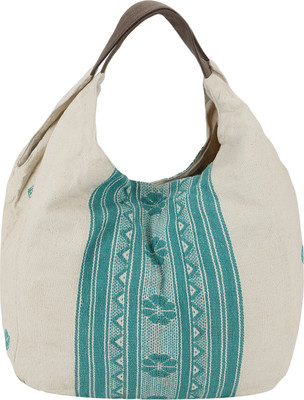 

Nandeetas Tote(Beige, Green)