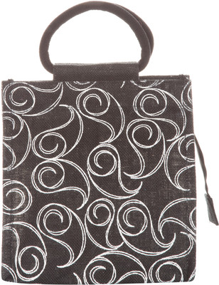 

Jute Cottage Hand-held Bag(Brown, White)
