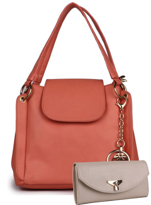 

Women Marks Hand-held Bag(Tan)
