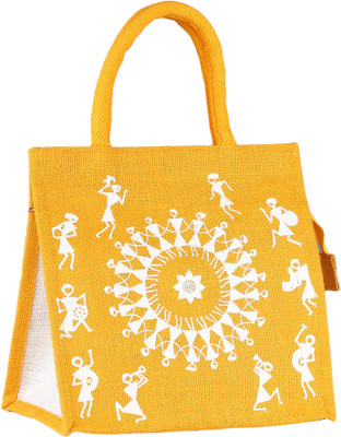 

Jute Tree Hand-held Bag(Yellow)