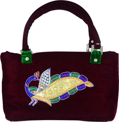 

Arisha kreation Co Hand-held Bag(Maroon)