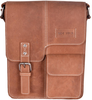 

Hidestitch Messenger Bag(Tan)