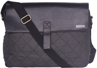 Justanned Messenger Bag(Black)