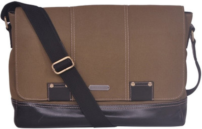 

Justanned Messenger Bag(Green, Black), Black;green