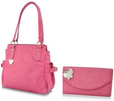 

Butterflies Hand-held Bag(Pink)