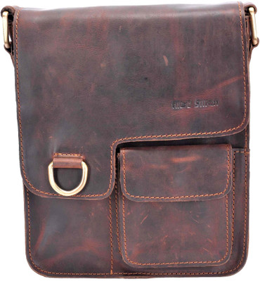 Hidestitch Messenger Bag(Brown)
