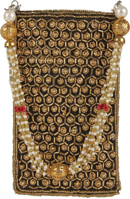 

Ahankara Pouch Potli(Black, Gold)