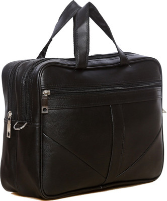

Just Bags 15 inch Laptop Messenger Bag(Black), Black 01