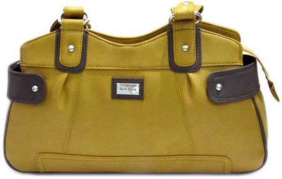 Rich Born Hand-held Bag(Yellow, Brown), Brown;yellow