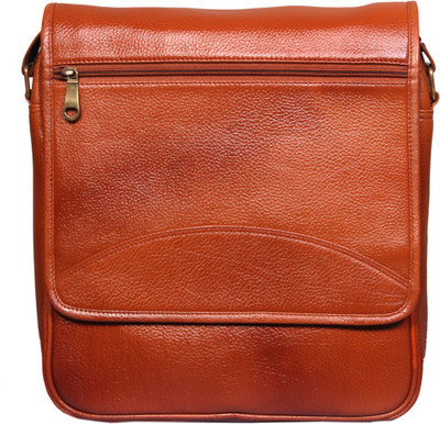 

Leather World Messenger Bag(Tan)