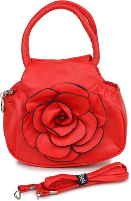 

Star Style Women Casual Red Leatherette Sling Bag