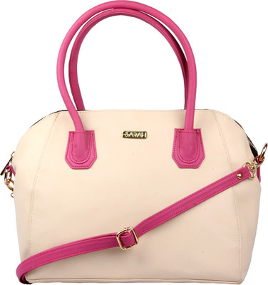 Sarah Messenger Bag(Beige, Pink)