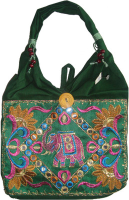 

Haveli Arts Shoulder Bag(Green)