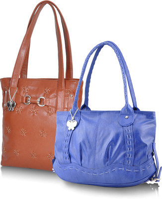 Butterflies Hand-held Bag(Blue, Brown)