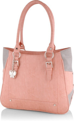 

Butterflies Shoulder Bag(Pink, Grey), Grey;pink