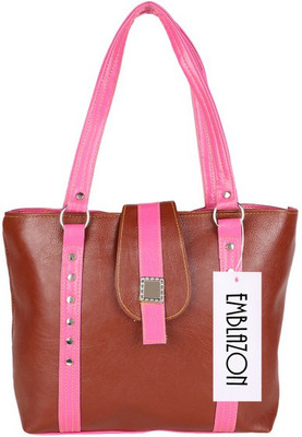 

Emblazon Hand-held Bag(Brown)