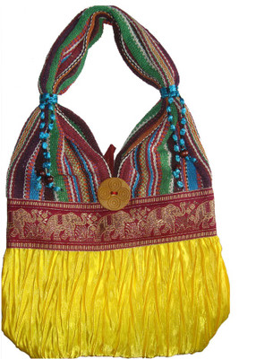 Haveli Arts Shoulder Bag(Yellow)