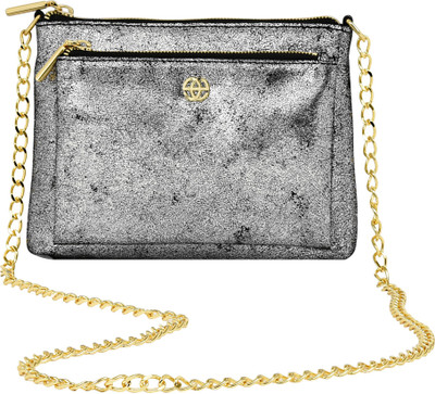 

Eske Sling Bag(Silver, Black), Black;silver