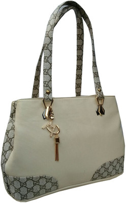 

Alifs Shoulder Bag(White, Grey), Grey;white