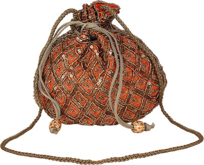

Saashiwear Pouch Potli(Orange)