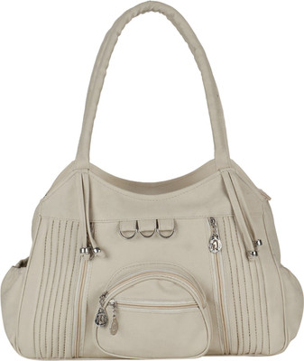 

Incraze Shoulder Bag(White, Tan), Tan;white