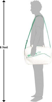 

ADIDAS ORIGINALS Hand-held Bag(White, Green), Green;white
